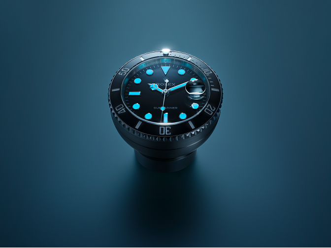 Tischuhr Rolex Night